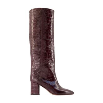 PARIS TEXAS Anja 70 Boots - Paris Texas - Leather - Burgundy - female - Paris Texas - Heeled Boots - Red - 6 UK - Shoes