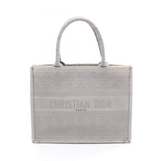 Dior Gray Canvas Tote Bag (Pre-Owned)