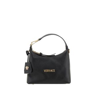 Versace Black Calf Leather Bos Taurus Womens Handbag