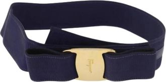 Ferragamo Pre-owned Canvas Belt - female - Salvatore Ferragamo Pre-owned - Vintage Belts - Purple - ONE SIZE - Pre-owned