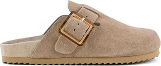 Colors Of California Schoenen, Dames, Beige, 39 EU, Su&egrave;de, Gesp Su&egrave;de Sabot - Tan