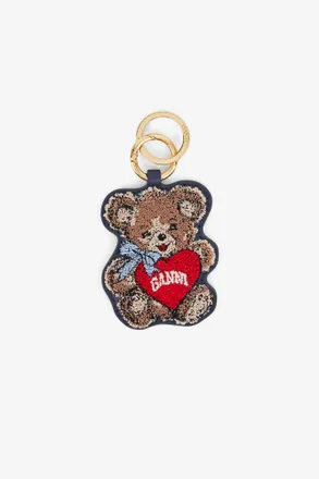 Ganni Black/Iris Joy Bear Keyring