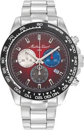 Mathey-Tissot Mens Mathy Chess Red Dial Watch