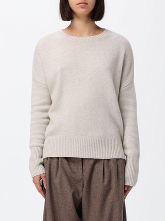 Lisa Yang Maglia girocollo in puro cashmere con maniche lunghe e bordi a costine