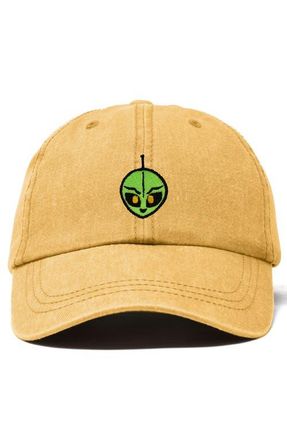 Dalix Duder Alien Dad Cap in Washed Gold at Nordstrom