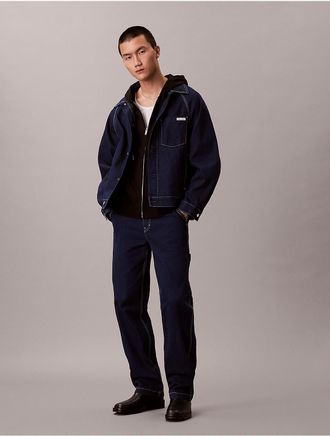 Calvin Klein Jeans Calvin Klein Mens 90s Straight Carpenter Jeans - Dark Blue - 30W x 30L