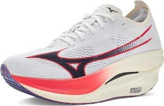 Mizuno Wave Rebellion Pro 3 Hanabi Running Shoes White/Baritone Blue : Mens 11.5 - Womens 13 Medium, Synthetic