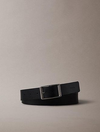 Calvin Klein Cintur&oacute;n De Cuero Granulado