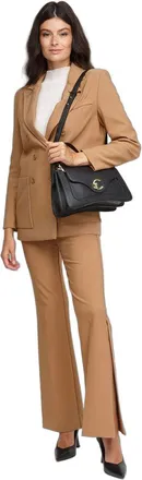 Coccinelle Womens Handbag Black Cowhide