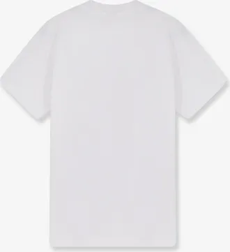 Walk In Paris Mens Cotton T-Shirt With Leather Jacket Print White T-Shirts And Polos
