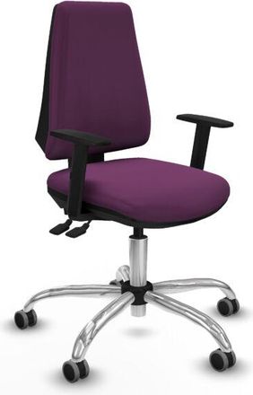 Piqueras y Crespo Piqueras Y Crespo - Elche As Similpiel Morado Brazos 1d Base Cromada Ruedas Engomadas 65mm