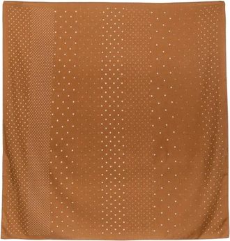 Destin Judy Carre 90x 90 Sjaal - Dames - Zijden sjaals - Bruin - ONE Size - Wol - Accessoires