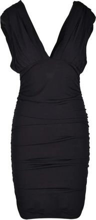 Pinko Elegante jurk met polyester en rubber - Dames - Korte kleedjes - Zwart - L - Polyester - Kleedjes