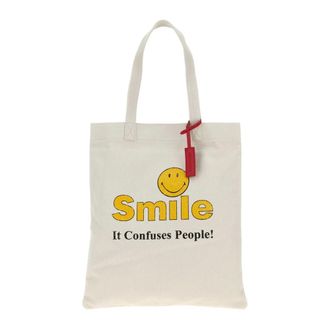 Dsquared2 Tote Bags, male, White, Size: ONE SIZE Tote Smiley