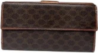 Celine Pre-owned Leren Portemonnee - Dames - Vintage Accessoires - Bruin - ONE Size - Leer - Vintage