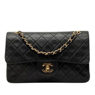 Chanel Pre-owned Classic Flap Schoudertas - Dames - Pre-owned - Zwart - Maat: ONE Size Leer