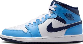Nike Jordan Mens Air Jordan 1 Mid Shoes in Blue | DQ8426-405