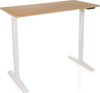 hjh OFFICE escritorio regulable eléctricamente en altura Placa MDF, armazón de