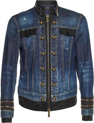 Dsquared2 zip-up denim jacket - Blue