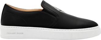 Philipp Plein Instappers - Heren - Sneakers - Zwart - 44 EU - Leer - Schoenen