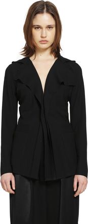 Junya Watanabe Pleated Blazer in Poly Twill