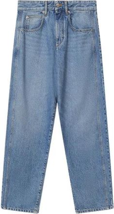 Isabel Marant Oriane Broek - Dames - Loose Fit Jeans - Blauw - 2XS - Katoen - Jeans