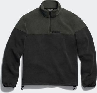 Canada Goose Molleton &agrave; demi-fermeture &eacute;clair aux couleurs contrastantes Loma (Hommes, Moss Khaki/Nori Green, TTG)