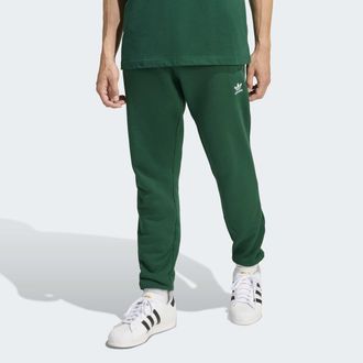 adidas Sporthose ADIDAS ORIGINALS ESS PANTS FT, Damen, Gr. L, N-Gr, collegiate gr&uuml;n, Obermaterial: 100% Baumwolle, Hosen Sporthose