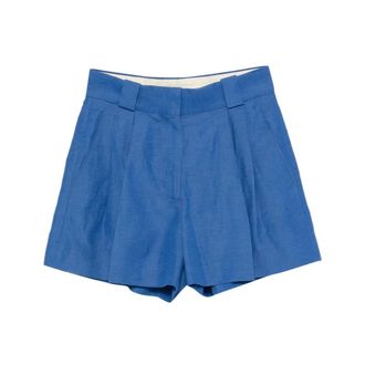 Blaz&eacute; Milano Short Shorts, female, Blue, Size: XS Pleated Short