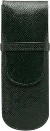 Louis Vuitton Pre-owned Accessories, female, Green, Size: ONE SIZE Pre-owned Leather Home-Office