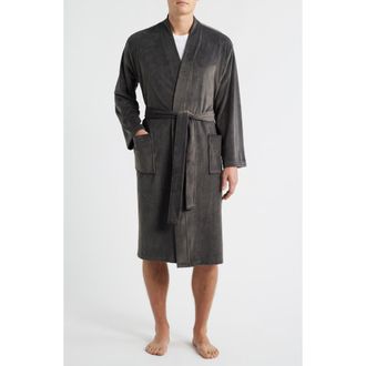 Barefoot Dreams LuxeChic Robe in Carbon at Nordstrom Rack, Size Xx-Large