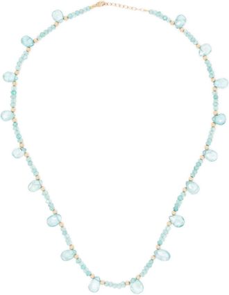 JiaJia 14K Yellow Gold Arizona Quartz And Apatite Necklace - Womens - Crystal