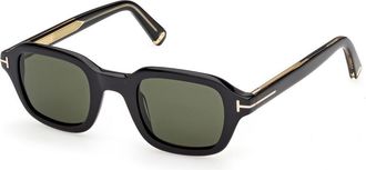 Tom Ford Icon Rectangle-frame Sunglasses - Black - One Size