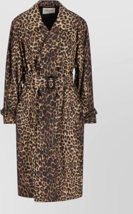 Saint Laurent double-breasted belted trench coat