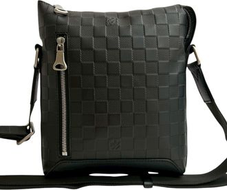 Louis Vuitton Pre-owned Womens Damier Infini Discovery Messenger Bb - Black Leather - One Size