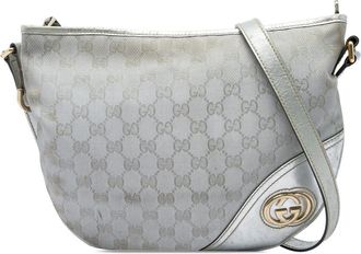 Gucci Pre-owned Gucci Medium GG Canvas New Britt Half Moon Crossbody Ladies 4UWSR0BOX2J34XZT