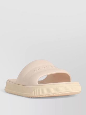 Moncler altive rubber slides flat sole open toe