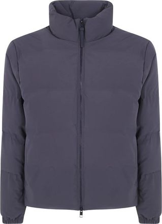 People of Shibuya Tama Turtle Neck Volledige Rits Sportjack - Heren - Winterjassen - Grijs - 2XL - Leer - Jassen