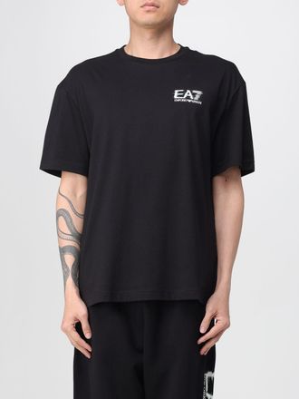 Emporio Armani T-shirt in cotone con logo EA7