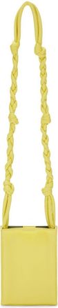 Jil Sander small Tangle leather crossbody bag - women - Ovine Leather (top grain)/Ovine Leather (top grain) - OS - Yellow