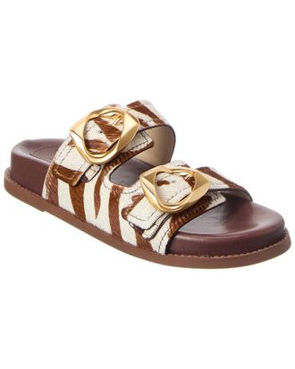 Schutz Olga Shearling Sandal