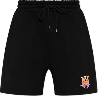 Amiri Sweatshorts met opgedrukt logo - Heren - Korte Broeken - Zwart - XL - Katoen - Korte Broeken