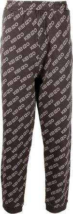 Kenzo Monogram Joggingbroek - Heren - Sweatpants - Zwart - L - Katoen - Broeken