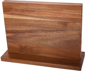 OEM Bloque Magn&eacute;tico Extragrande Para Cuchillos De Madera De Acacia Con Potente Tira Magn&eacute;tica, Organizador De Utensilios Sin Necesidad De Taladrar