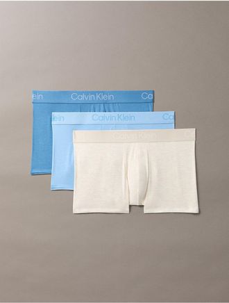 Calvin Klein Mens Ultra Soft Modal 3-Pack Trunk - Multi - XL