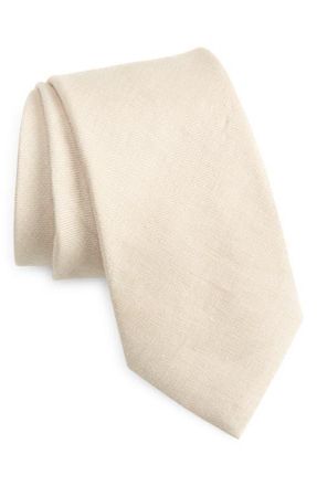 Ermenegildo Zegna Oasi Linen Tie in Beige at Nordstrom