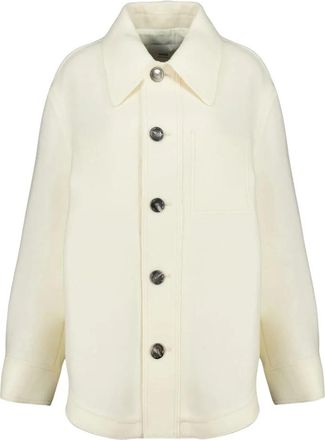 Ami Buttoned Jacket - Heren - Zomerjassen - Wit - L - Wol - Jassen