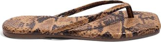 Tkees Square Toe Flip Flop in Coco Snake at Nordstrom, Size 11