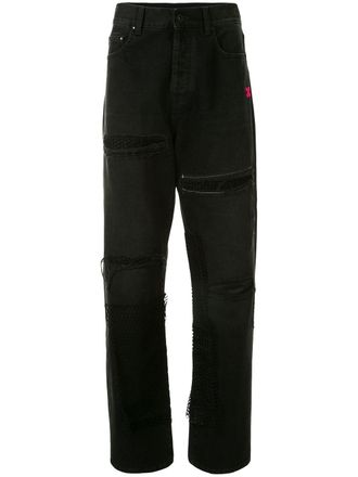 Off-white Jeans con logo Arrows - Black fuchsia