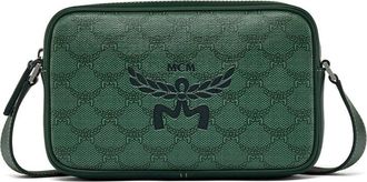MCM Lucht Schoudertas in Lauretos - Dames - Schoudertassen - Groen - ONE Size - Katoen - Tassen